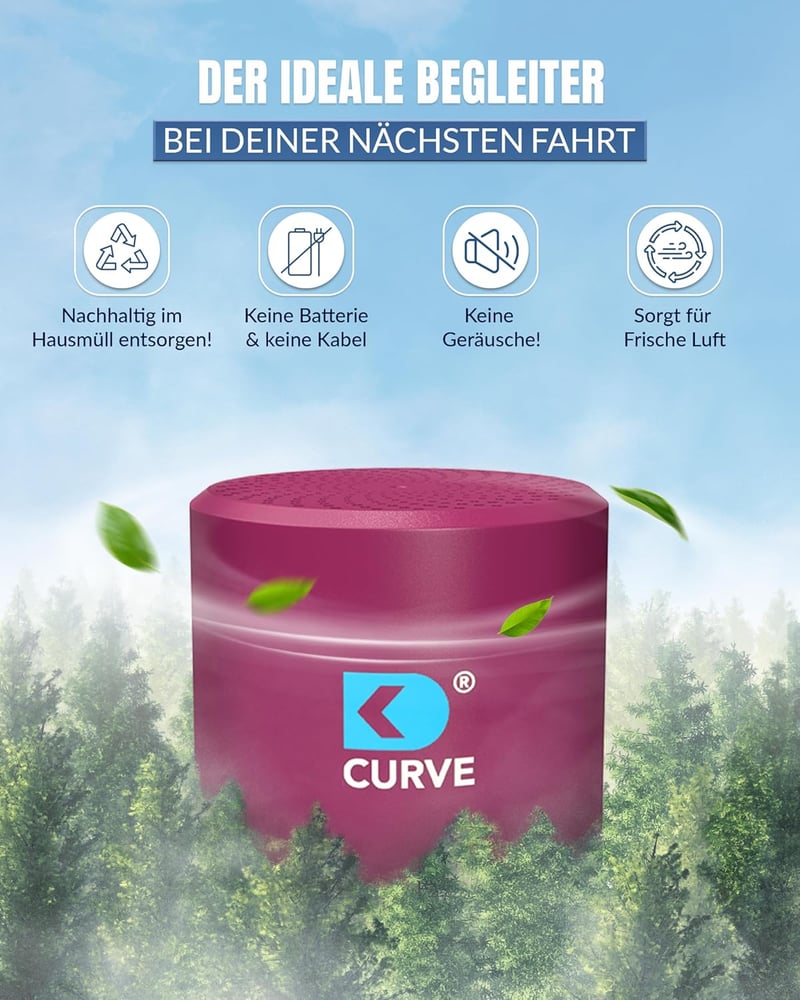 DK medical Curve légtisztító granulátum autóhoz otthonhoz csendesen