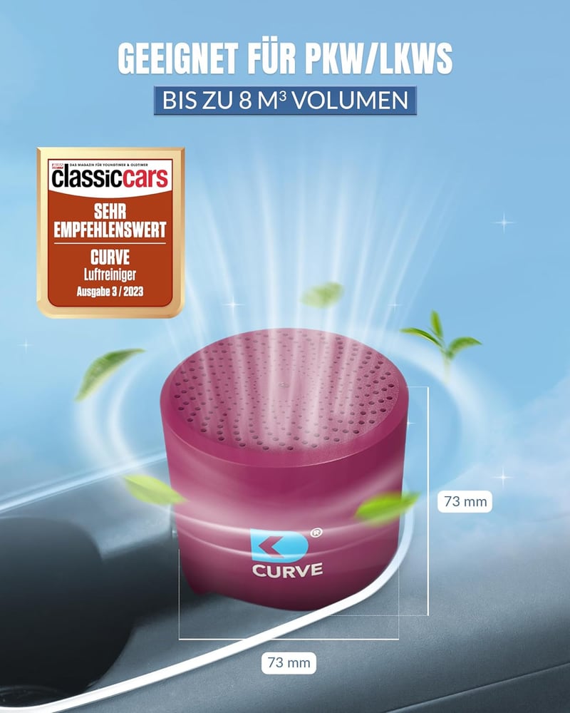 DK medical Curve légtisztító granulátum autóhoz otthonhoz csendesen