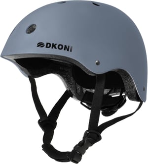 DKONI dječja biciklistička kaciga, podesiva, za više sportova, veličina S (48-52 cm), siva, od male djece do mladih