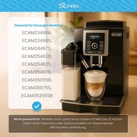 Cană pentru lapte DL-pro cu capac pentru espressoare DeLonghi ECAM (5513296641) cu perie de curățare 2