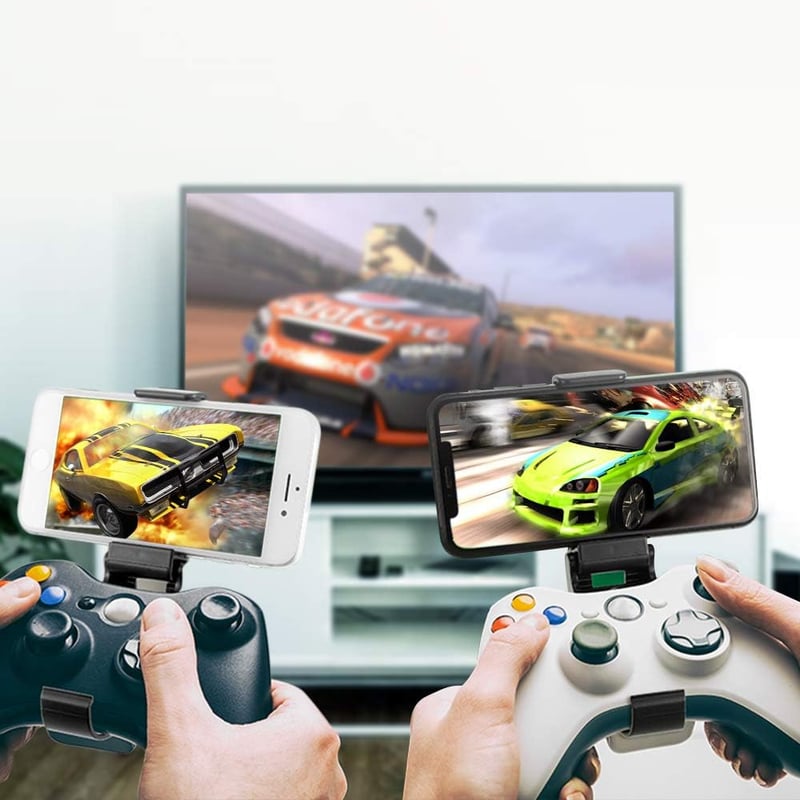 DLseego fekete összecsukható okostelefon-tartó Xbox One kontrollerhez, kompatibilis Xbox One S/X és XL Wireless Controllerhez