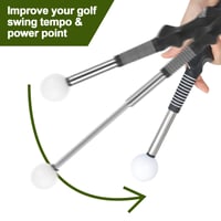 DMJJSD Zasúvateľná pomôcka na tréning golfového švihu, prenosný trenažér golfového úchopu, na rozvoj sily, tempa a flexibility, korekciu švihu, nácvik chipovania a drivovania 6