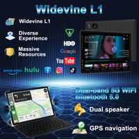 Tabletă DMOAO 10 inchi Android 15 cu tastatură, 30 GB RAM + 64 GB ROM (extensibil la 2 TB), 5G WiFi, Widevine L1, Octa-Core, GPS, Face ID, FHD IPS, 6000 mAh, Negru 7