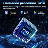Tabletă DMOAO 10 inchi Android 15 cu tastatură, 30 GB RAM + 64 GB ROM (extensibil la 2 TB), 5G WiFi, Widevine L1, Octa-Core, GPS, Face ID, FHD IPS, 6000 mAh, Negru 5