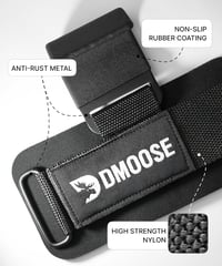 DMoose Fitness súlyemelő horog pár, 8mm neoprén párnázott, csúszásmentes edzéshorog 3