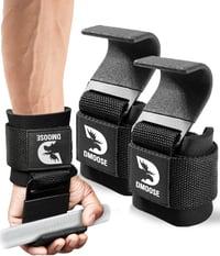 DMoose Fitness súlyemelő horog pár, 8mm neoprén párnázott, csúszásmentes edzéshorog 1