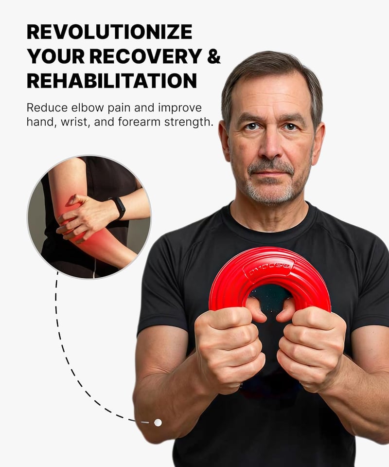 DMoose Flex fizioterápiás gyakorló rúd - TPE anyag, tendinitis és könyökfájdalom kezeléshez