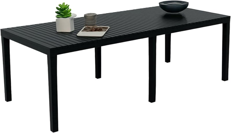 Dmora Susa bővíthető kerti asztal, antracit, 150x90 cm - Anthracite