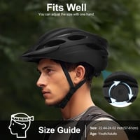 Cască de ciclism DmTown cu lumină și vizieră, cască de bicicletă urbană pentru bărbați și femei, 54-62 cm, cască de protecție pentru adulți 7