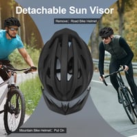 Cască de ciclism DmTown cu lumină și vizieră, cască de bicicletă urbană pentru bărbați și femei, 54-62 cm, cască de protecție pentru adulți 6