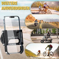 Hliníkový držiak na telefón na bicykel DN DENNOV P30, otočný o 360°, pre smartfóny s uhlopriečkou 4,5 – 7 palcov 6