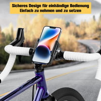 Hliníkový držiak na telefón na bicykel DN DENNOV P30, otočný o 360°, pre smartfóny s uhlopriečkou 4,5 – 7 palcov 7