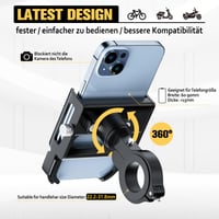 Hliníkový držiak na telefón na bicykel DN DENNOV P30, otočný o 360°, pre smartfóny s uhlopriečkou 4,5 – 7 palcov 3