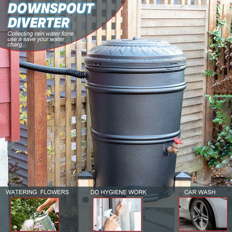 DNGH Esővízgyűjtő Leeresztőcsatorna Adapter 70-110 mm Esőcsatorna Csatlakozó