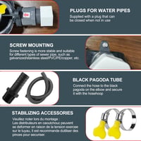 DNGH Esővízgyűjtő Leeresztőcsatorna Adapter 70-110 mm Esőcsatorna Csatlakozó 5