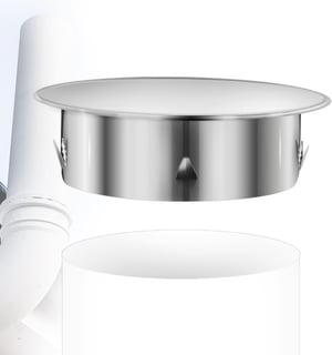 DNGH poklopac za dimovodnu cijev od nehrđajućeg čelika - 150 mm, donji promjer 145 mm