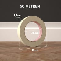 DNK TRADE 19mm x 50m Festő Papír Maszkoló Szalag 16 Tekercs Festéshez 3