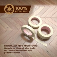 DNK TRADE 19mm x 50m Festő Papír Maszkoló Szalag 16 Tekercs Festéshez 6