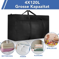 Set 4 Genți de Depozitare Dntorx 120L Extra Mari din Oxford, Geantă de Voiaj cu Capacitate Mare 3