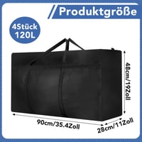 Set 4 Genți de Depozitare Dntorx 120L Extra Mari din Oxford, Geantă de Voiaj cu Capacitate Mare 2