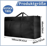 Dntorx 4 db 180L Extra Nagy Tárolótáska, 600D Oxford Vízálló Szállítótáska 2