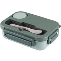 Cutie pentru prânz Dntorx pentru copii cu compartimente, Bento Box 1300 ml, Verde 1