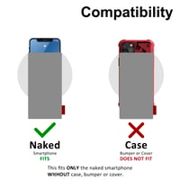 DOB SECHS univerzálne neoprénové puzdro na telefón pre smartfóny s uhlopriečkou 6,7 – 6,9 palca, vnútorné rozmery 16,5 x 8,5 cm, čierne 6