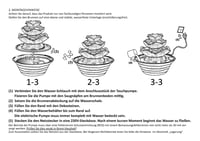 Stolová fontána dobar Design 96410e – Trojúrovňová interiérová fontána s efektom kameňa – 22,2 x 22,2 x 20,6 cm – Čierna – Dekoratívna vodná dekorácia do obývačky alebo kancelárie 9