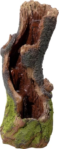 dobar Kerti Szökőkút Fa Törzs Megjelenéssel LED Világítással Kültéri Vízesés - nature spirit 1