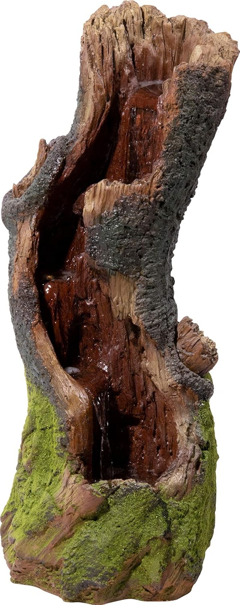 dobar Kerti Szökőkút Fa Törzs Megjelenéssel LED Világítással Kültéri Vízesés - nature spirit