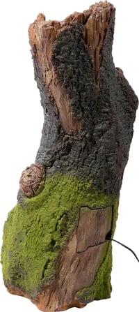 Záhradná fontána dobar Nature Spirit s LED osvetlením, vzhľad kmeňa stromu, polyresin 2
