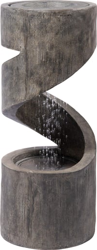Fântână arteziană de grădină și terasă Dobar Venus cu design mare, iluminare LED, cascadă din polirășină, decor exterior 31,5 x 31,5 x 79,5 cm 1