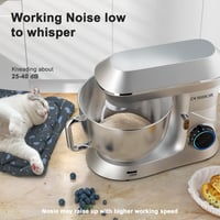 DOBBOR 9,5L Robotgép 1500W - 7 Sebességes Konyhai Mixer Dagasztó Funkcióval, Habverővel és Fröccsenésgátlóval, Csendes Bolygómozgású Keverőr 2