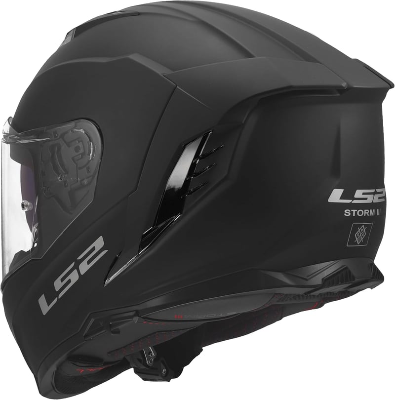 DOBLE XX LS2 FF818 Storm III Matt fekete teljes sisak ECE 22.06 M