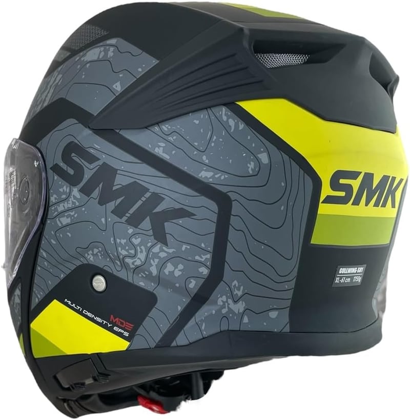DOBLE XX Modular GULLWING Navigator sárga-szürke bukósisak 4XL