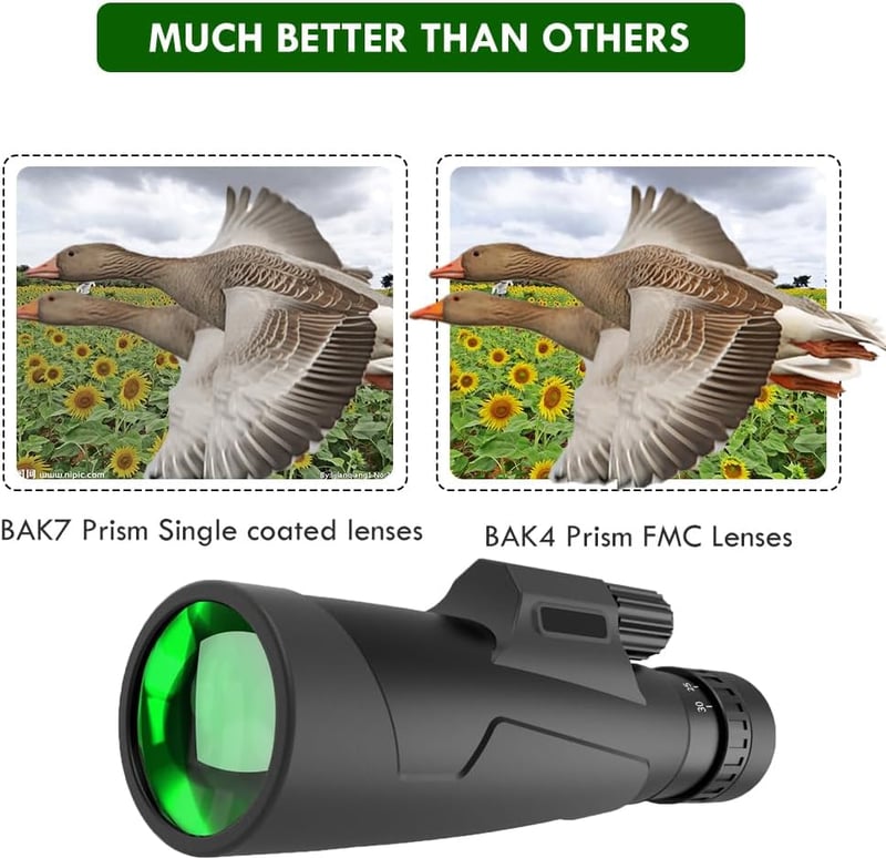 DOCANIO 10-30x Zoom Monokuláris Távcső BAK4 Prism FMC Tripod Tartóval Madármegfigyeléshez Koncerthez