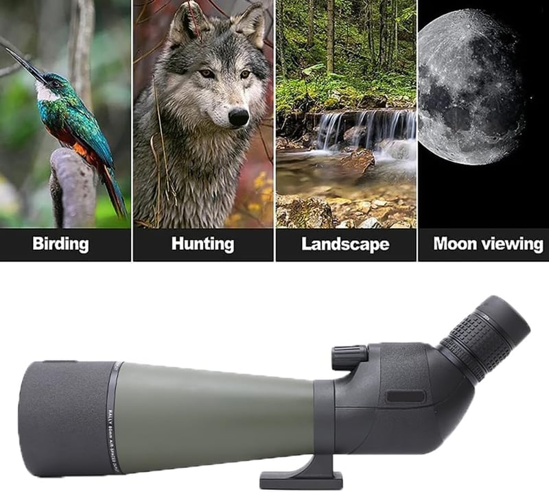 DOCANIO 20-60x80 Zoom Teleszkóp IPX6 Vízálló BAK4 Optika Madármegfigyeléshez