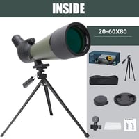 DOCANIO 20-60x80 Zoom Teleszkóp IPX6 Vízálló BAK4 Optika Madármegfigyeléshez 7