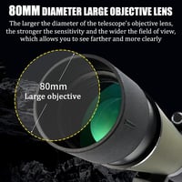 DOCANIO 20-60x80 Zoom Teleszkóp IPX6 Vízálló BAK4 Optika Madármegfigyeléshez 2