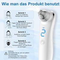 DOCOCO Pórustisztító Szívóeszköz 3 Fokozattal és 5 Fejjel Mitesszer Eltávolítóhoz 6