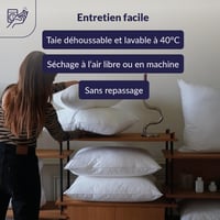 DODO Calgary Lúd és Kacsa Toll Párna – 65x65 cm, Medium, 30% Pehely, Fehér 6