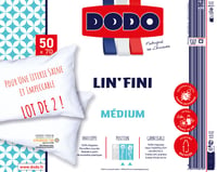 Set 2 perne DODO Lin'Finis 50x70 cm - Fermitate ridicată, tratament antiacarieni, perne sintetice îmbogățite cu ulei de in 3