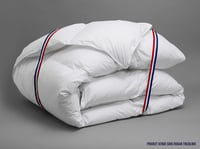 DODO Bavlnená posteľná bielizeň z perkálu 220x240 cm – pre 2 osoby, biela, antialergénna, 100 % bavlnený perkál, polyesterová výplň Suprelle Senso Protect 4