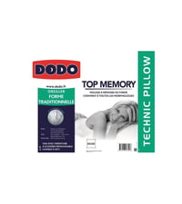 Vankúš z pamäťovej peny DODO Topmemory 60x60 cm, biely, prateľný v práčke, výplň z viskóznej peny na podporu krčnej chrbtice, snímateľný poťah 9