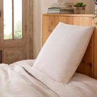 Ergonomický vankúš z pamäťovej peny DODO Vegetal 60x60 cm biely, s podporou krčnej chrbtice, so snímateľným a prateľným poťahom 2