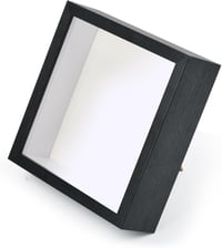 DODUOS 22,5 x 22,5 cm Fekete 3D Képkeret Tölthető Mélyített Kivitel - Akril Üveges Dekorációs Keret Virágcsokor, Emléktárgyak Kiállításához 4