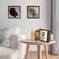 DODUOS 22,5 x 22,5 cm Fekete 3D Képkeret Tölthető Mélyített Kivitel - Akril Üveges Dekorációs Keret Virágcsokor, Emléktárgyak Kiállításához 8