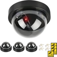 DODUOS Biztonsági Álkamera Szett - 4 db Dome Kamera Villogó LED-del, Beltéri/Kültéri Használatra, Falra Szerelhető Megfigyelő Kamerarendszer 8
