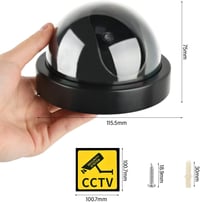 DODUOS Biztonsági Álkamera Szett - 4 db Dome Kamera Villogó LED-del, Beltéri/Kültéri Használatra, Falra Szerelhető Megfigyelő Kamerarendszer 5