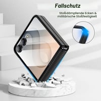 Husă Doeshine pentru Samsung Galaxy Z Flip 8, compatibilă cu MagSafe, husă de protecție neagră 7
